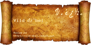 Vild Ábel névjegykártya